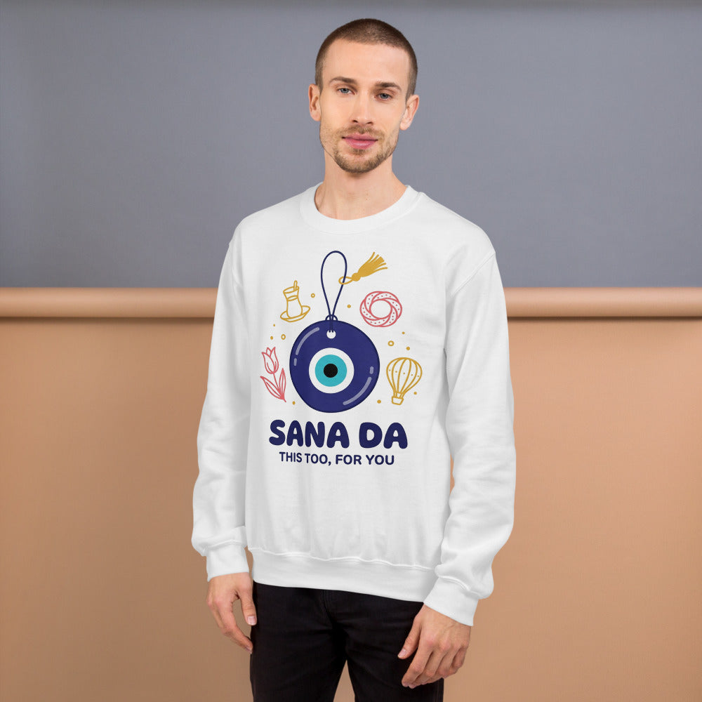 Sana Da Unisex Crewneck Sweatshirt, Roots & Talks - lifestyle photo 1
