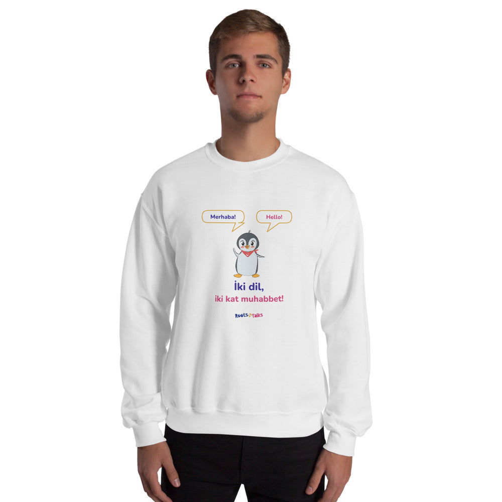 İki Dil, İki Kat Muhabbet Unisex Crewneck Sweatshirt, Roots & Talks - lifestyle photo 2