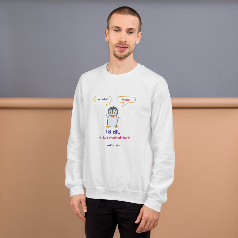 İki Dil, İki Kat Muhabbet Unisex Crewneck Sweatshirt, Roots & Talks - lifestyle photo 1