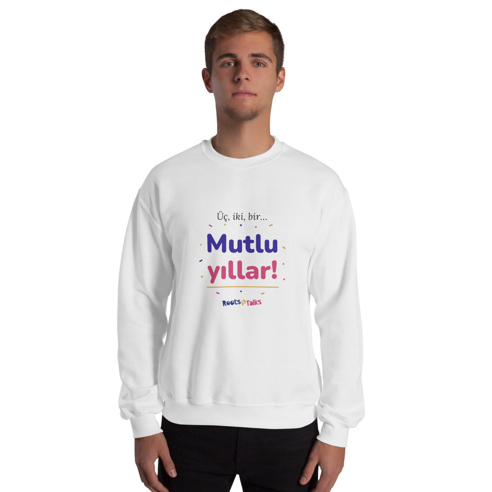 Üç, İki, Bir, Mutlu Yıllar Unisex Crewneck Sweatshirt, Roots & Talks - lifestyle photo 2