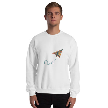 Kilim Flight Unisex Crewneck Sweatshirt, Roots & Talks - lifestyle photo 2