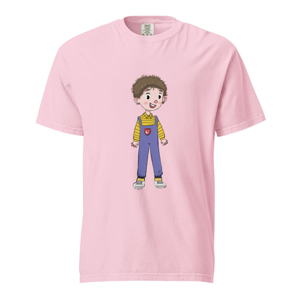 Ahmet Character Unisex Garment-Dyed Heavyweight T-Shirt, Roots & Talks - Blossom
