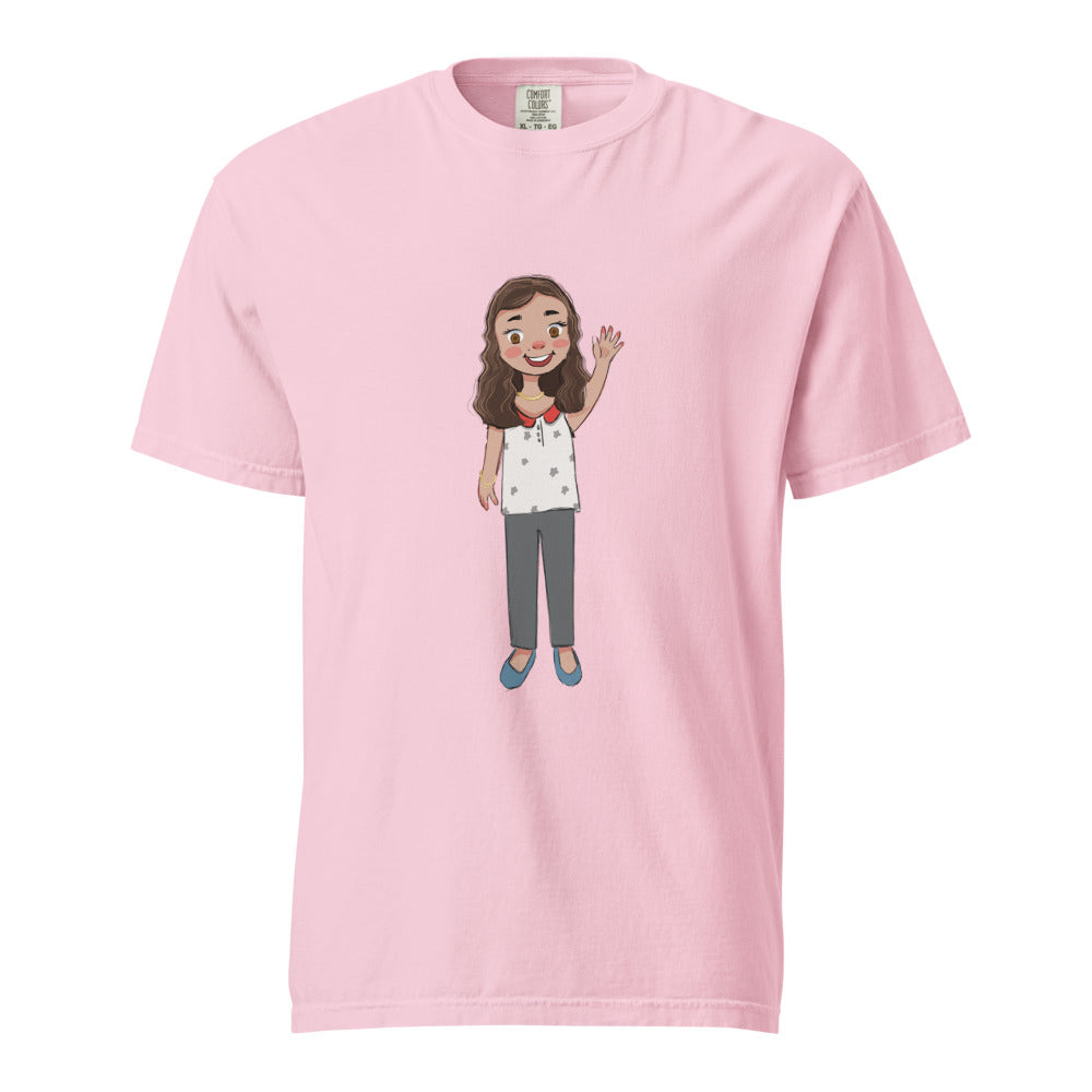 Defne Character Unisex Garment-Dyed Heavyweight T-Shirt, Roots & Talks - Blossom