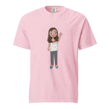 Defne Character Unisex Garment-Dyed Heavyweight T-Shirt, Roots & Talks - Blossom