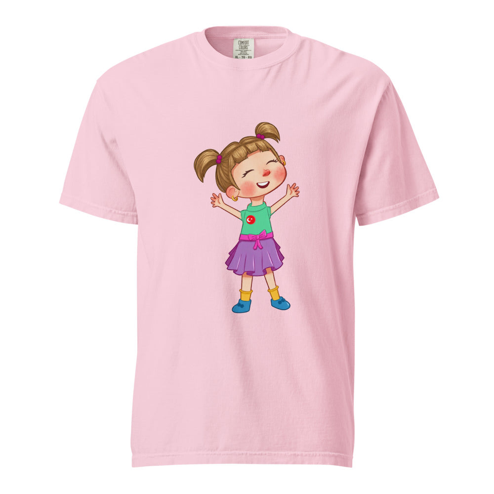 Ela Character Unisex Garment-Dyed Heavyweight T-Shirt, Roots & Talks - Blossom