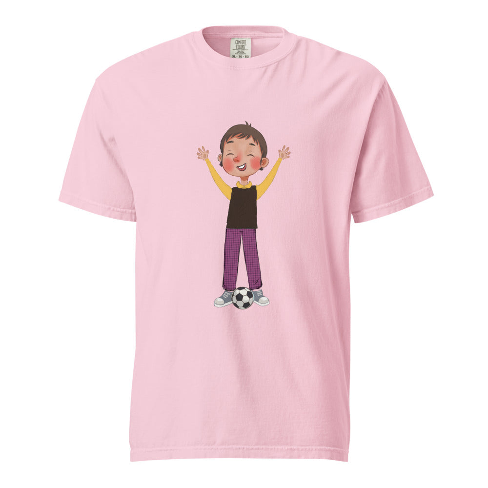 Gazi Character Unisex Garment-Dyed Heavyweight T-Shirt, Roots & Talks - Blossom