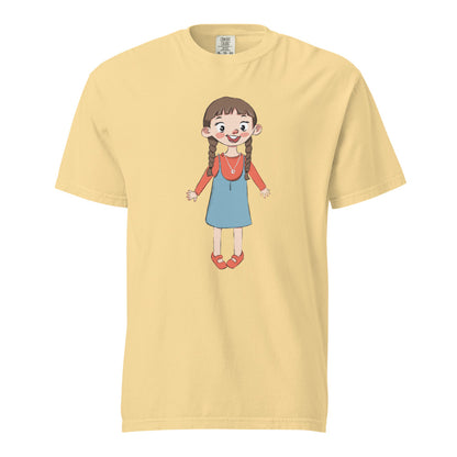 Eylül Character Unisex Garment-Dyed Heavyweight T-Shirt, Roots & Talks - Butter