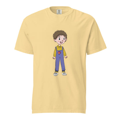 Ahmet Character Unisex Garment-Dyed Heavyweight T-Shirt, Roots & Talks - Butter