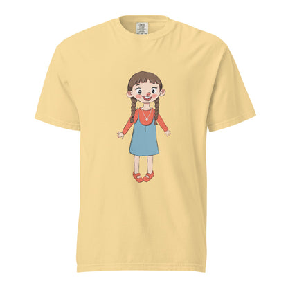 Eylül Character Unisex Garment-Dyed Heavyweight T-Shirt, Roots & Talks - Butter