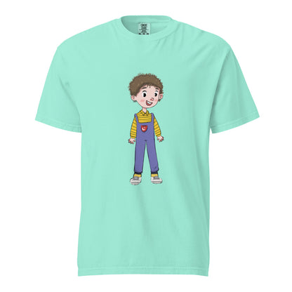 Ahmet Character Unisex Garment-Dyed Heavyweight T-Shirt, Roots & Talks - Chalky Mint