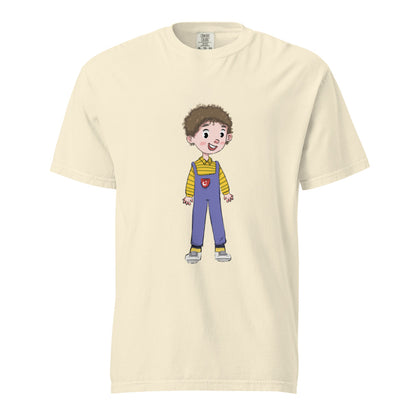 Ahmet Character Unisex Garment-Dyed Heavyweight T-Shirt, Roots & Talks - Ivory