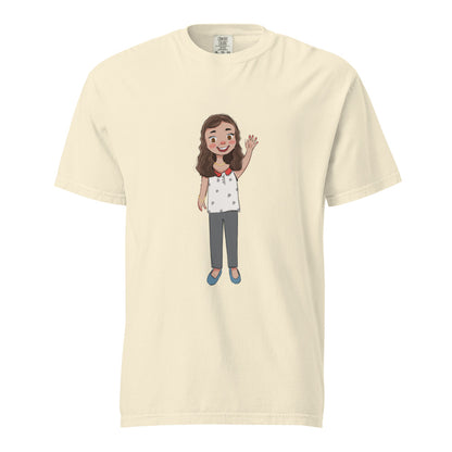 Defne Character Unisex Garment-Dyed Heavyweight T-Shirt, Roots & Talks - Ivory