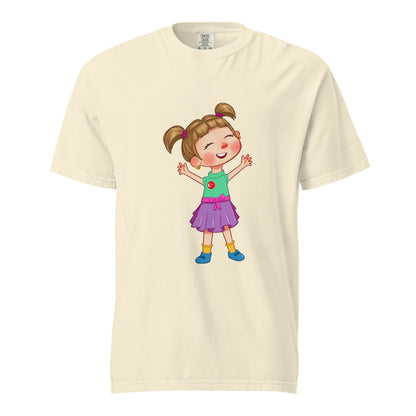 Ela Character Unisex Garment-Dyed Heavyweight T-Shirt, Roots & Talks - Ivory