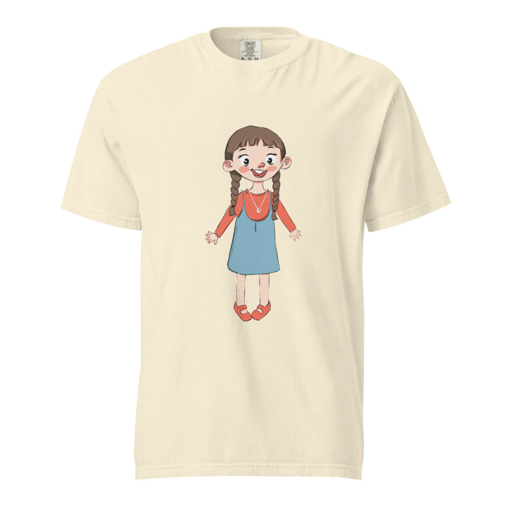 Eylül Character Unisex Garment-Dyed Heavyweight T-Shirt, Roots & Talks - Ivory