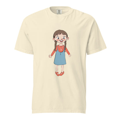 Eylül Character Unisex Garment-Dyed Heavyweight T-Shirt, Roots & Talks - Ivory