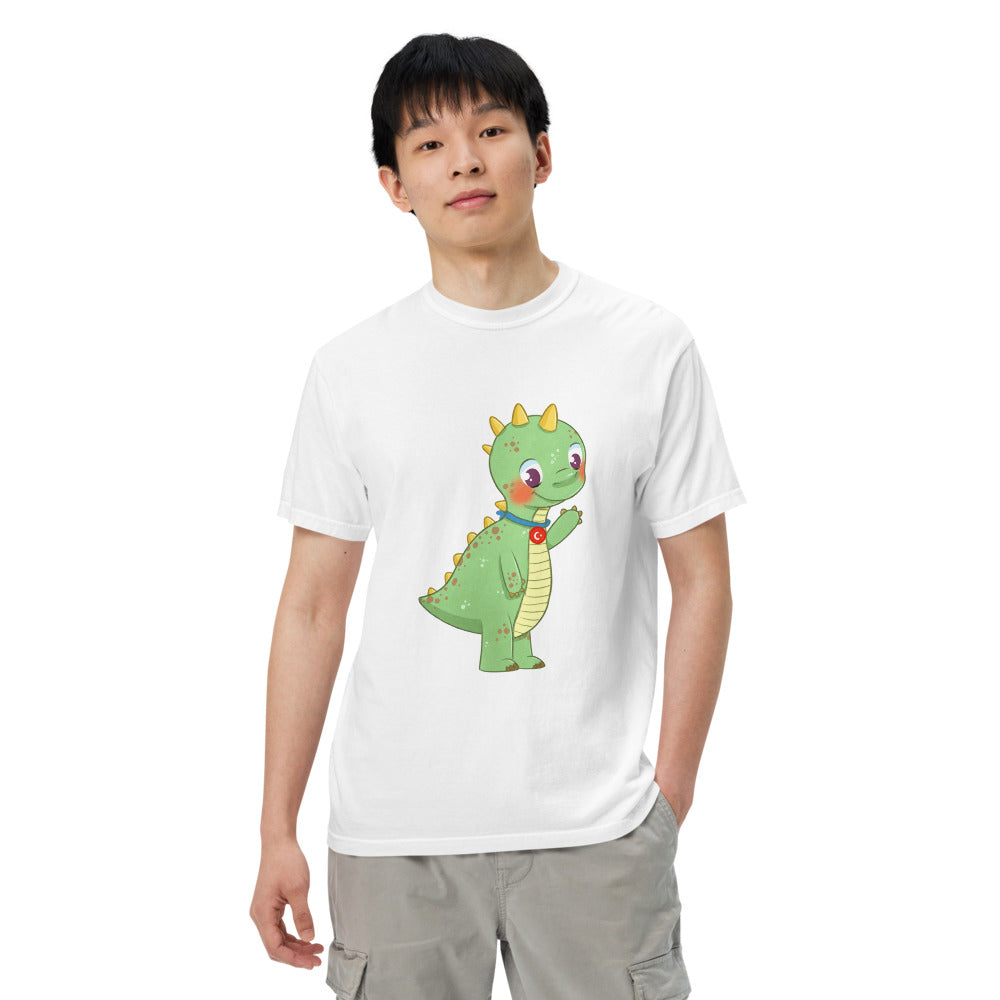 Dino Dinosaur Unisex Garment-Dyed Heavyweight T-Shirt, Roots & Talks - lifestyle photo 1