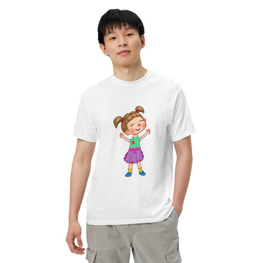 Ela Character Unisex Garment-Dyed Heavyweight T-Shirt, Roots & Talks - lifestyle photo 1