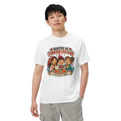 Rooted in Turkish Culture Unisex Garment-Dyed Heavyweight T-Shirt, Roots & Talks - lifestyle photo 1