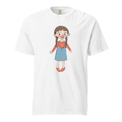Eylül Character Unisex Garment-Dyed Heavyweight T-Shirt, Roots & Talks - White