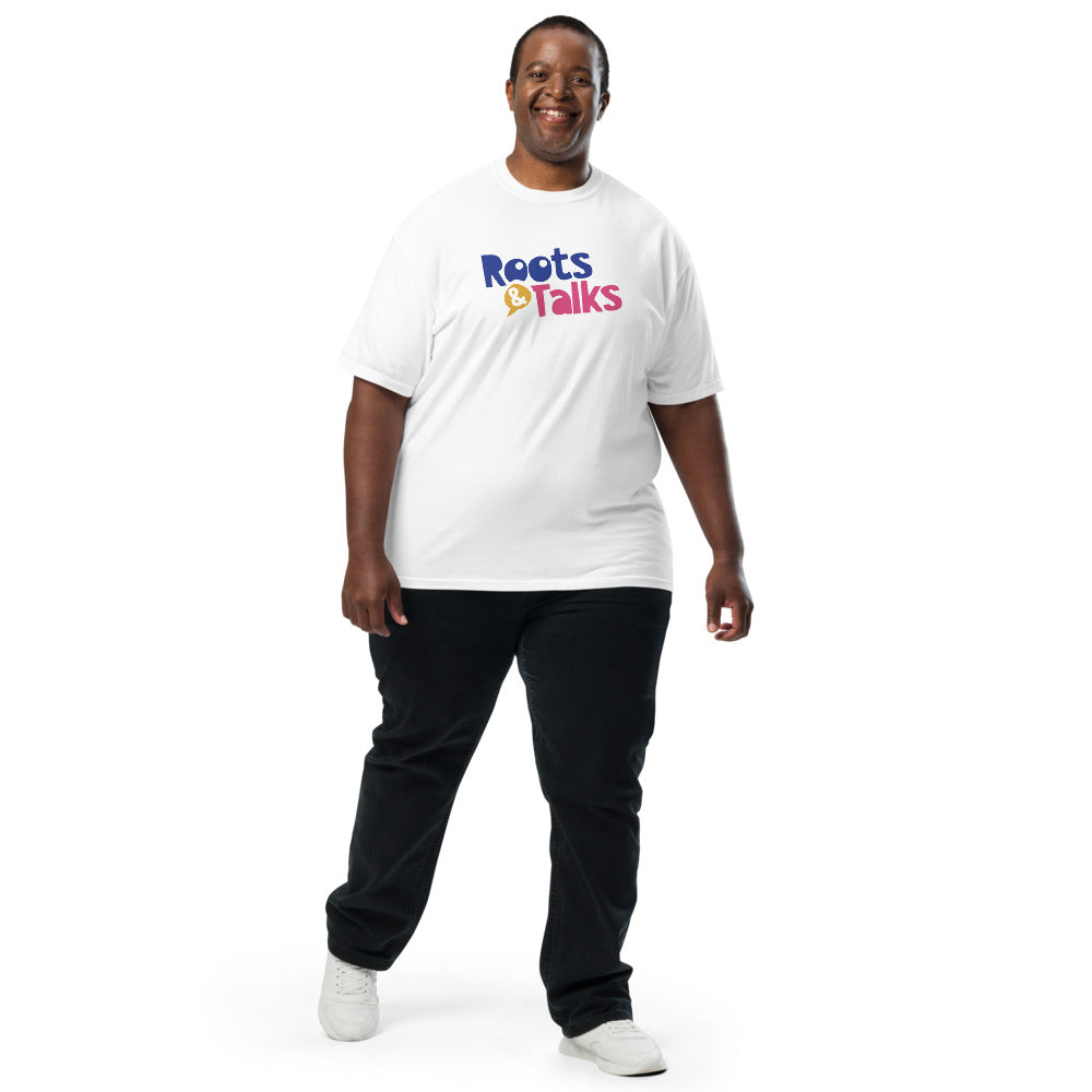 Roots & Talks Logo Unisex Garment-Dyed Heavyweight T-Shirt - lifestyle photo 2