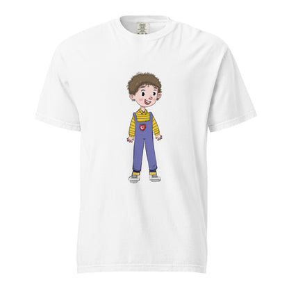 Ahmet Character Unisex Garment-Dyed Heavyweight T-Shirt, Roots & Talks - White