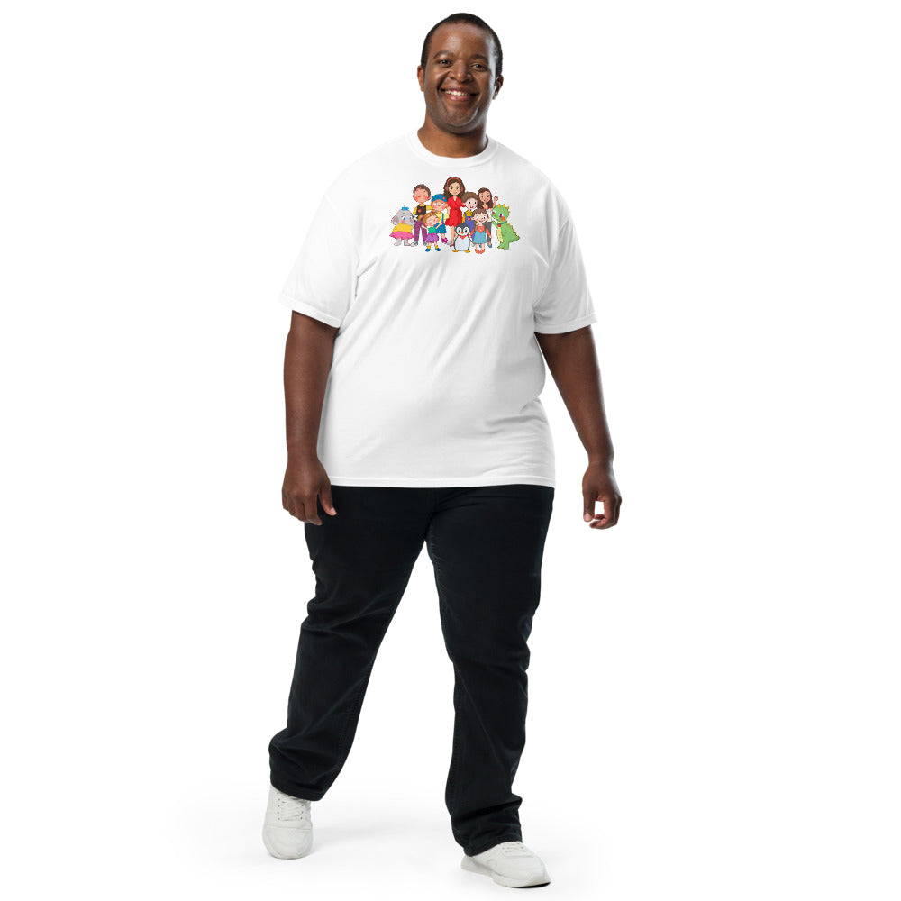 All the Characters Together Unisex Garment-Dyed Heavyweight T-Shirt, Roots & Talks - lifestyle photo 2