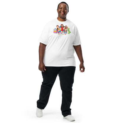 All the Characters Together Unisex Garment-Dyed Heavyweight T-Shirt, Roots & Talks - lifestyle photo 2