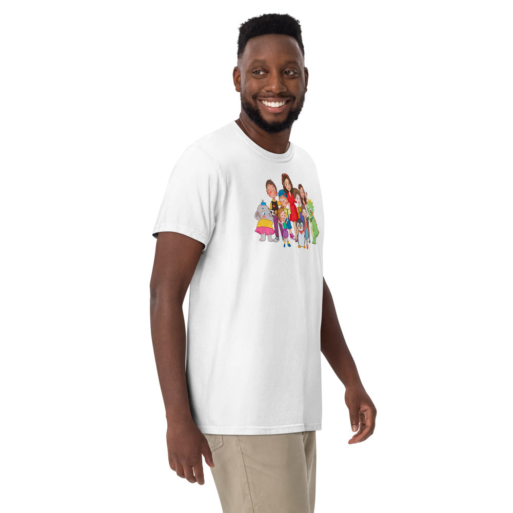 All the Characters Together Unisex Garment-Dyed Heavyweight T-Shirt, Roots & Talks - lifestyle photo 3