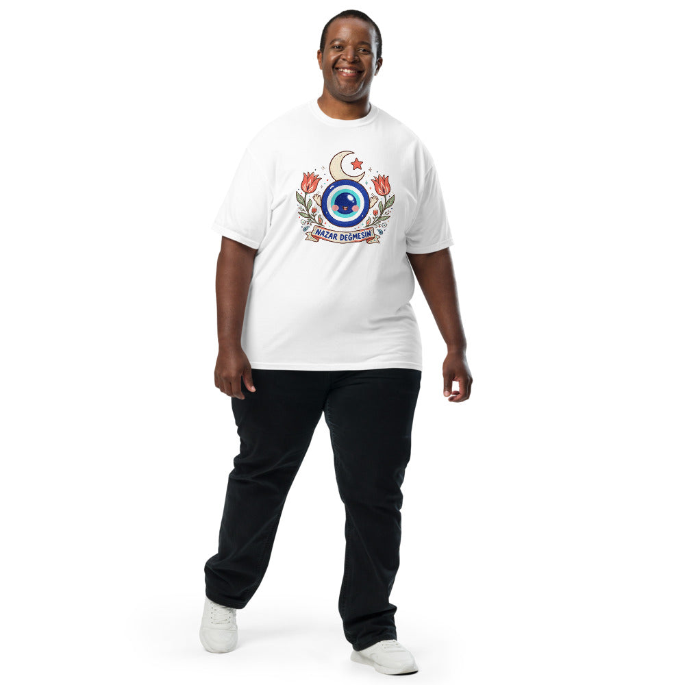Nazar Değmesin Unisex Garment-Dyed Heavyweight T-Shirt, Roots & Talks - lifestyle photo 2