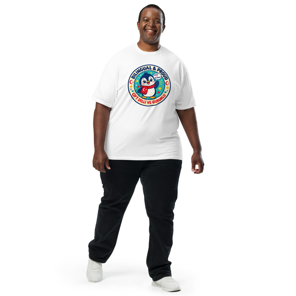 Bilingual & Proud Unisex Garment-Dyed Heavyweight T-Shirt, Roots & Talks - lifestyle photo 2