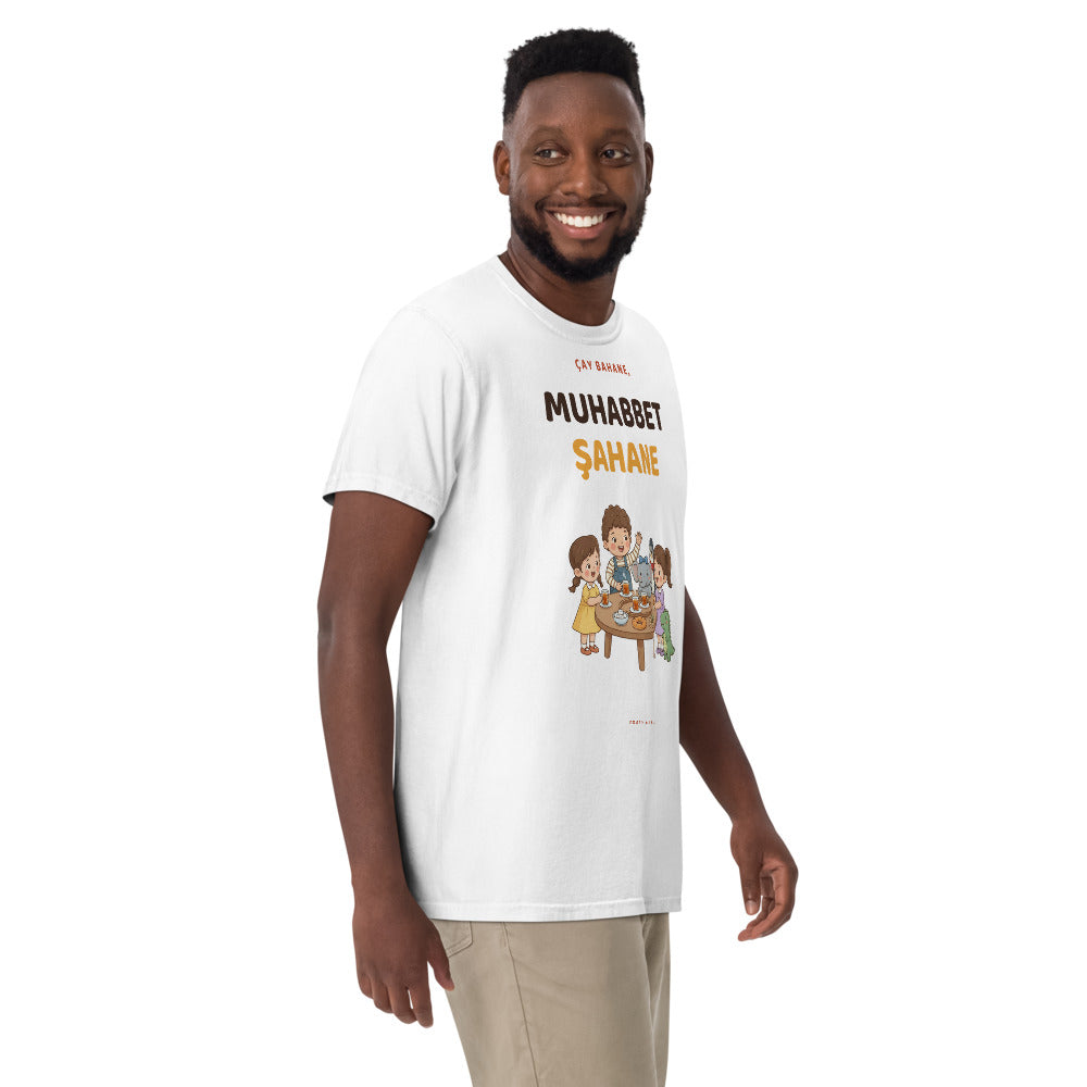 Çay Bahane, Muhabbet Şahane Unisex Garment-Dyed Heavyweight T-Shirt, Roots & Talks - lifestyle photo 3