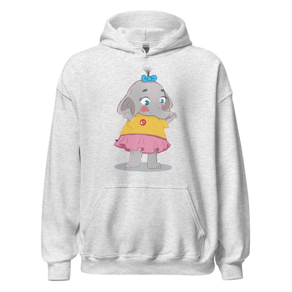Filiz Elephant Unisex Heavy Blend Hoodie, Roots & Talks - Ash
