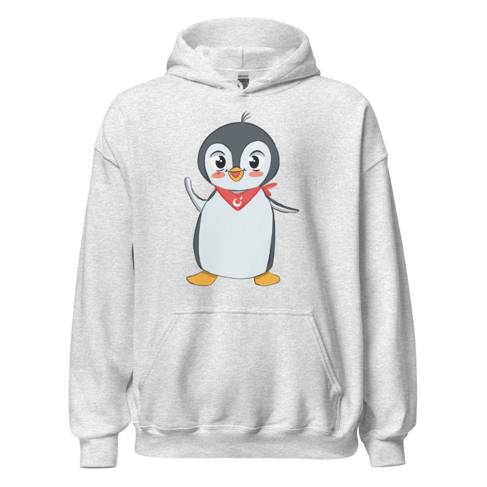 Pingucan Penguin Unisex Heavy Blend Hoodie, Roots & Talks - Ash