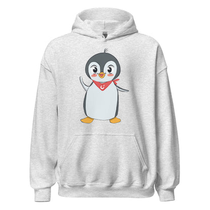 Pingucan Penguin Unisex Heavy Blend Hoodie, Roots & Talks - Ash