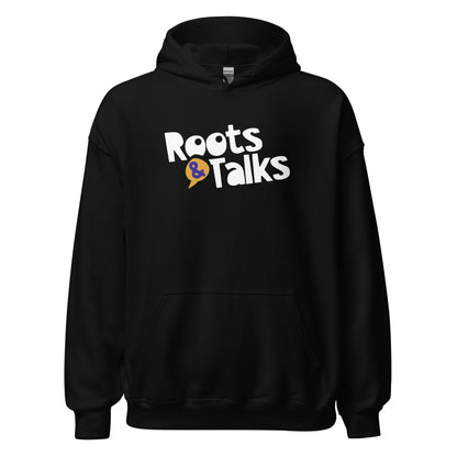 Roots & Talks Logo Unisex Heavy Blend Hoodie - Black