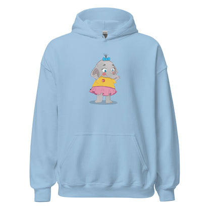 Filiz Elephant Unisex Heavy Blend Hoodie, Roots & Talks - Light Blue