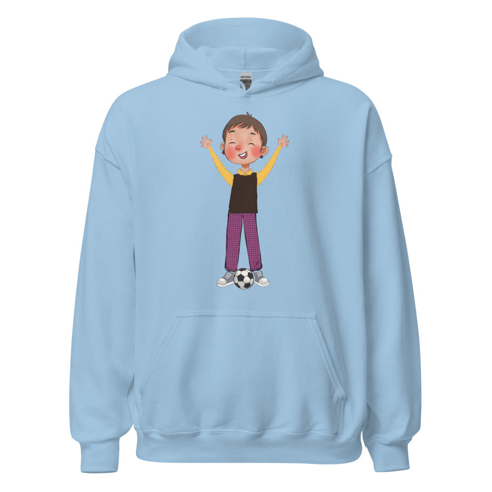 Gazi Character Unisex Heavy Blend Hoodie, Roots & Talks - Light Blue