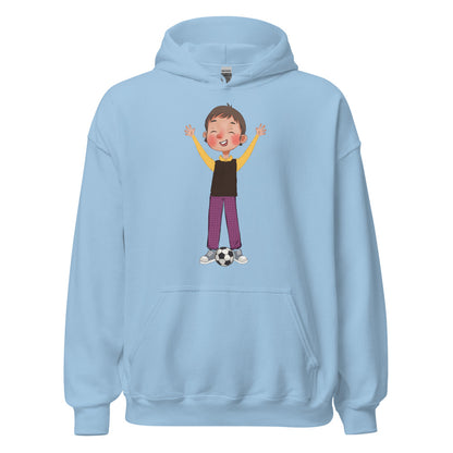 Gazi Character Unisex Heavy Blend Hoodie, Roots & Talks - Light Blue