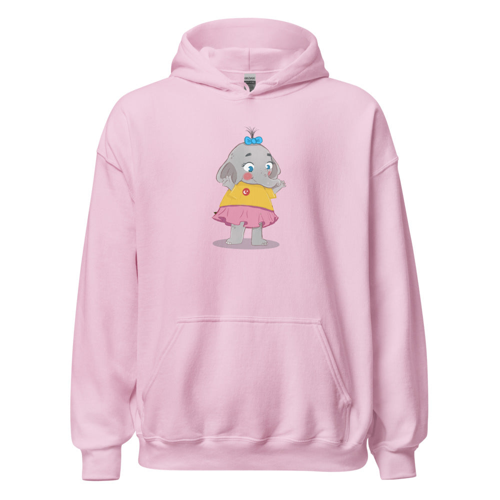 Filiz Elephant Unisex Heavy Blend Hoodie, Roots & Talks - Light Pink