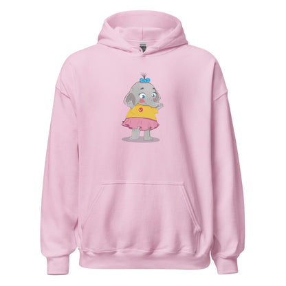 Filiz Elephant Unisex Heavy Blend Hoodie, Roots & Talks - Light Pink