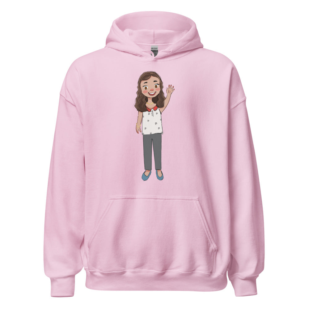 Defne Character Unisex Heavy Blend Hoodie, Roots & Talks - Light Pink