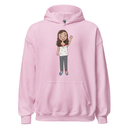 Defne Character Unisex Heavy Blend Hoodie, Roots & Talks - Light Pink