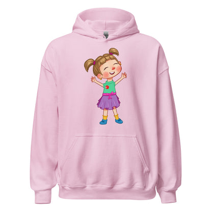 Ela Character Unisex Heavy Blend Hoodie, Roots & Talks - Light Pink