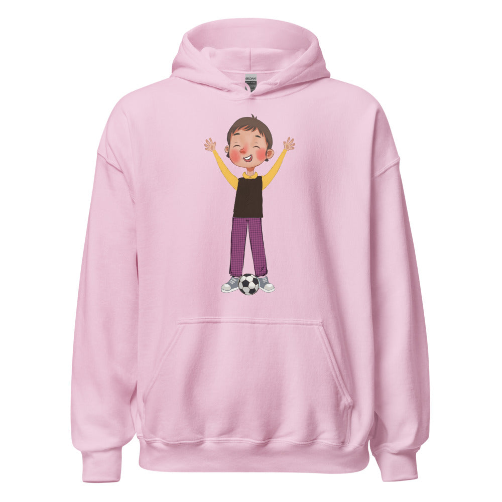 Gazi Character Unisex Heavy Blend Hoodie, Roots & Talks - Light Pink