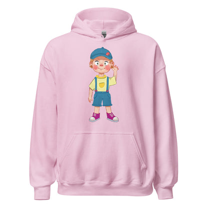 Giray Character Unisex Heavy Blend Hoodie, Roots & Talks - Light Pink