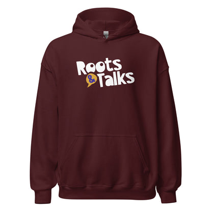 Roots & Talks Logo Unisex Heavy Blend Hoodie - Maroon