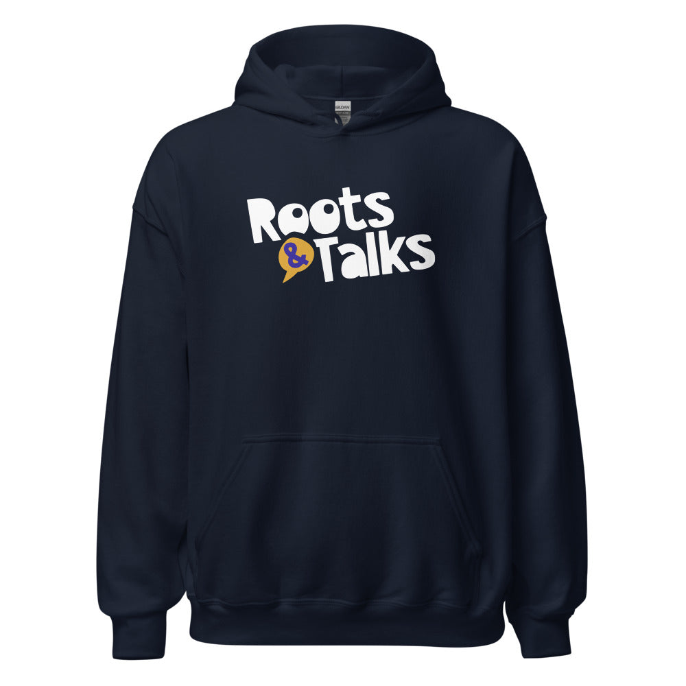 Roots & Talks Logo Unisex Heavy Blend Hoodie - Navy