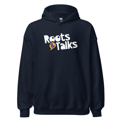 Roots & Talks Logo Unisex Heavy Blend Hoodie - Navy