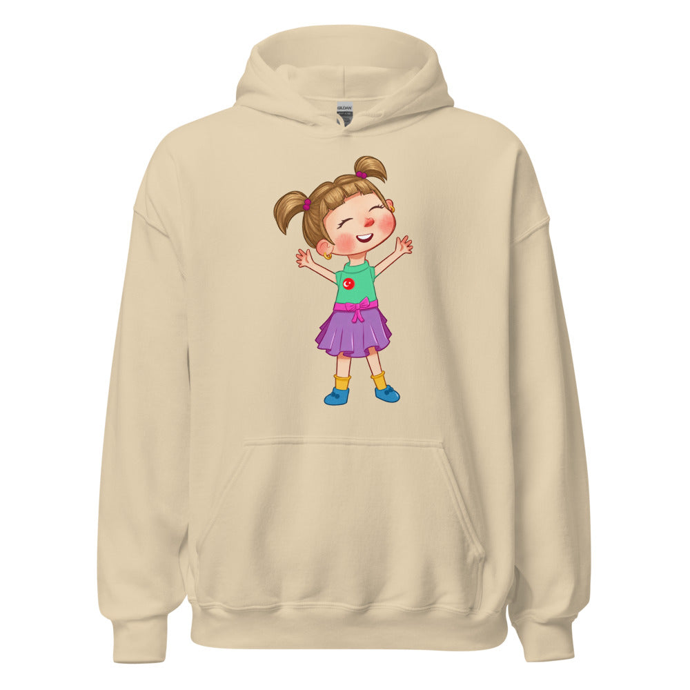 Ela Character Unisex Heavy Blend Hoodie, Roots & Talks - Sand