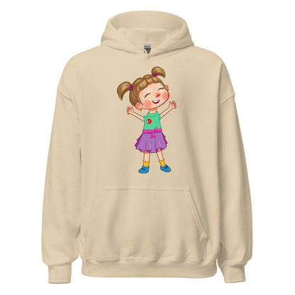 Ela Character Unisex Heavy Blend Hoodie, Roots & Talks - Sand